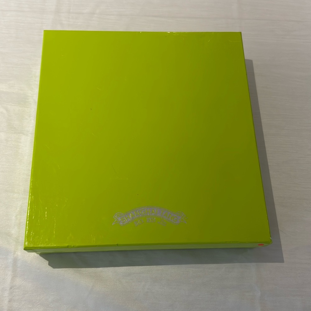 Shanghai Tang Lime Green Home Office Accessory Box